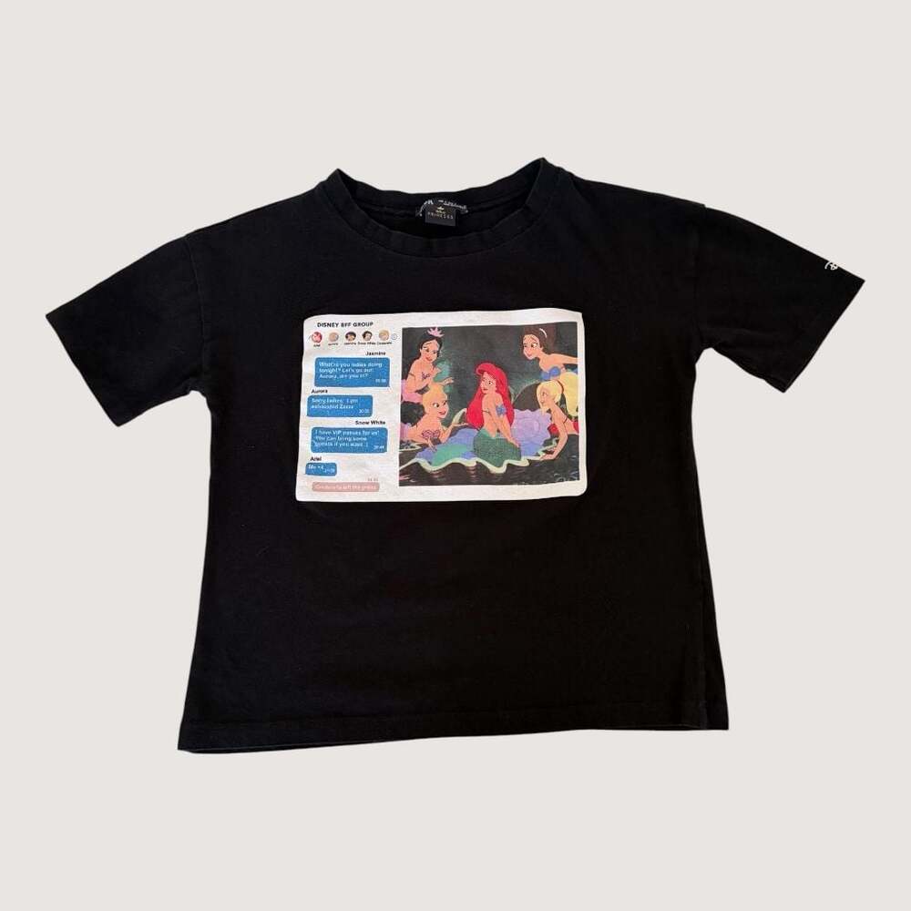 Rare Zara Disney Princess BFF Group Chat Graphic T-Shirt - Picture 2 of 6